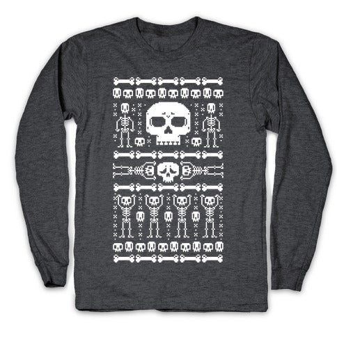 Ugly Skeleton Sweater Longsleeve Tee